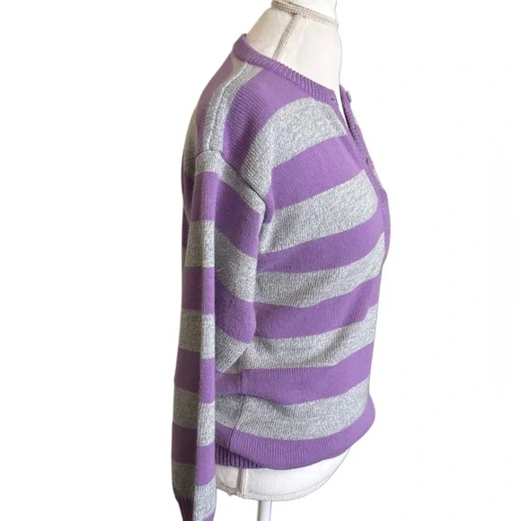 VINTAGE A’MILANO Striped Sweater Size M - Picture 3 of 8